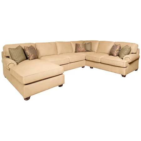 3-Piece Customizable Sectional with LAF Chaise